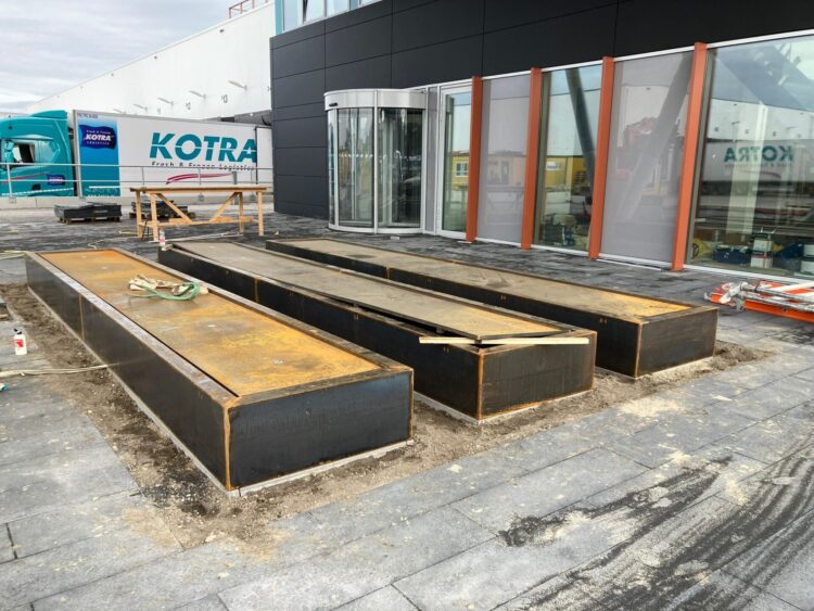 Aanleg bij De Koeijer Transport